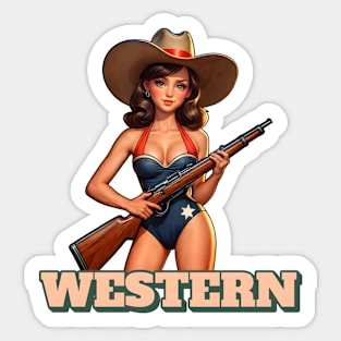 Cowgirl Sticker